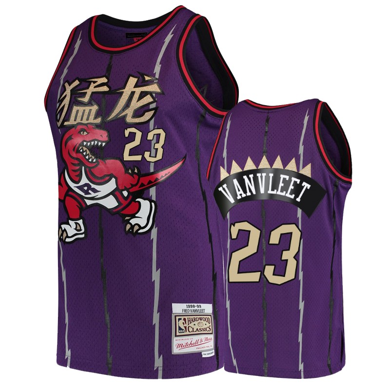 Toronto Raptors Fred VanVleet Purple Chinese New Year Swingman Throwback Men's jersey