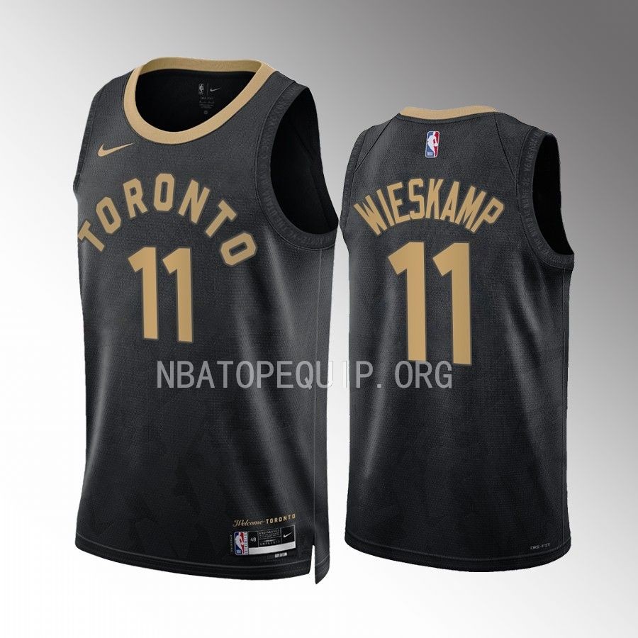 Toronto Raptors Joe Wieskamp City Edition Black #11 Jersey Swingman