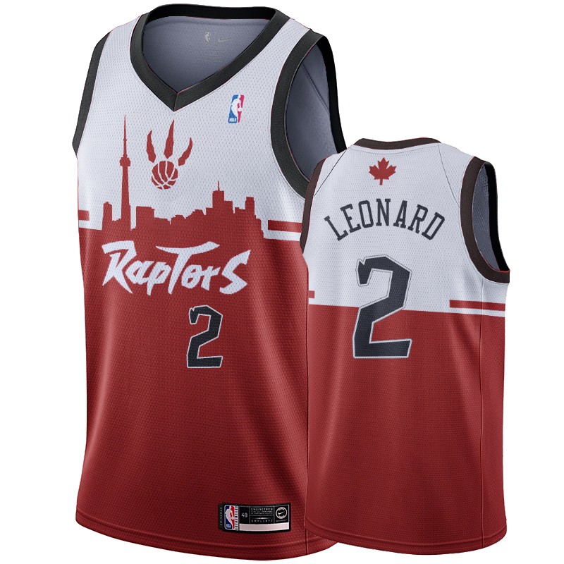 Toronto Raptors Kawhi Leonard #2 Hometown Collection Red White Jersey