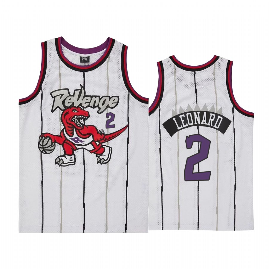Toronto Raptors Kawhi Leonard #2 White Revenge Jersey