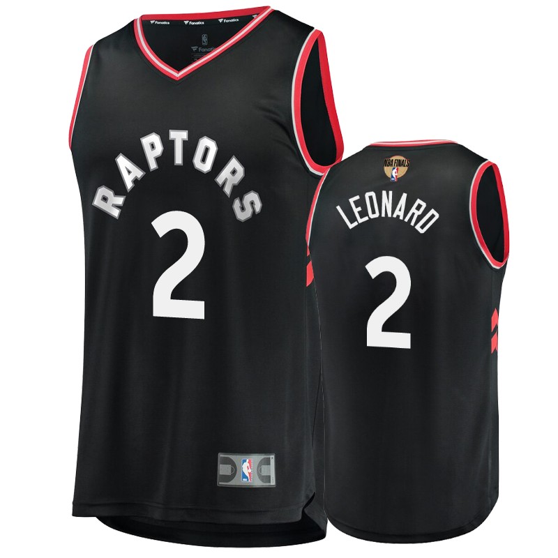 Toronto Raptors Kawhi Leonard Black Finals Statement Jersey