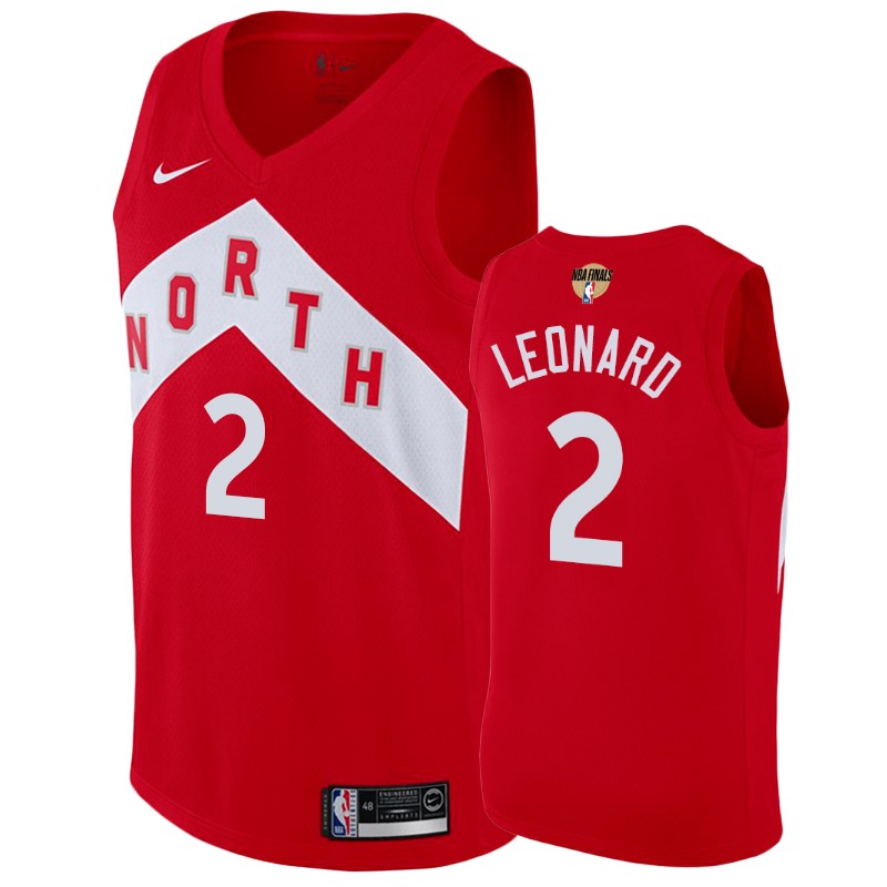 Toronto Raptors Kawhi Leonard Red Finals Swingman Earned Men's Jersey
