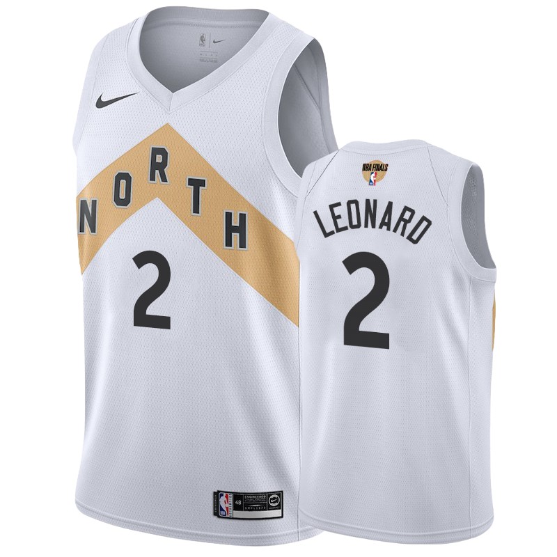 Toronto Raptors Kawhi Leonard White Finals Swingman City Men's Jersey