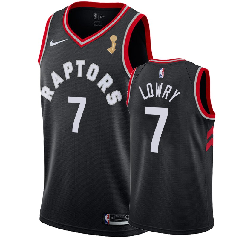 Toronto Raptors Kyle Lowry #7 Finals Champions Black Statement Jersey