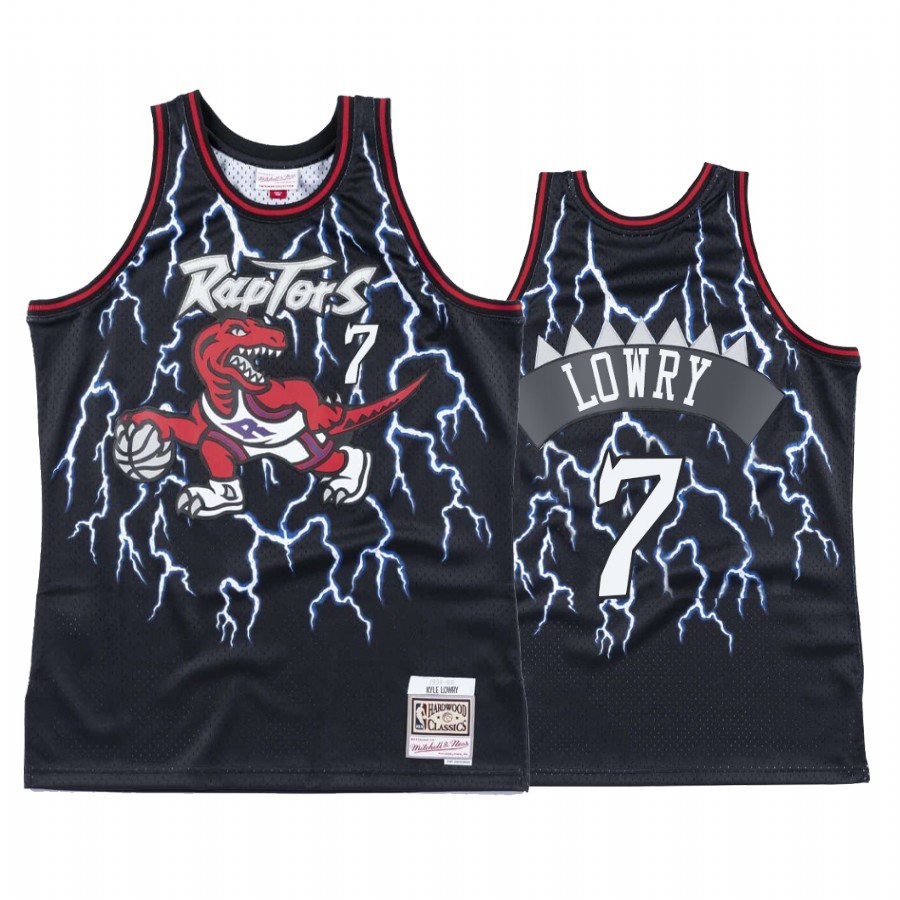 Toronto Raptors Kyle Lowry #7 Hardwood Classics Lightning Jersey
