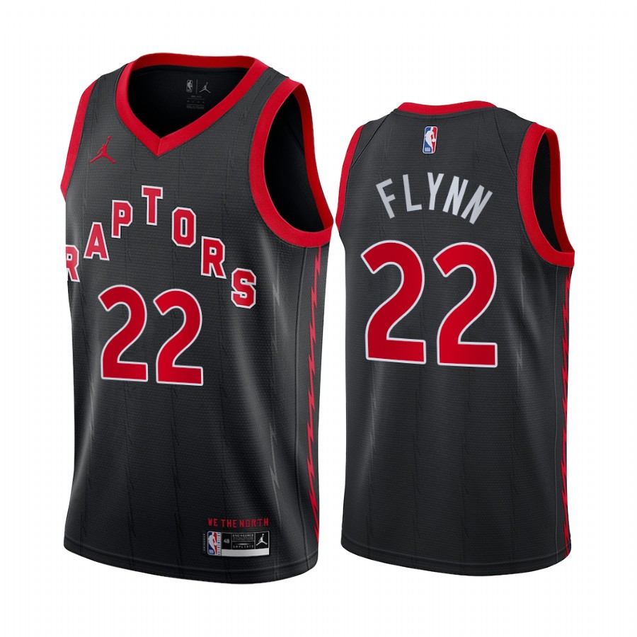 Toronto Raptors Malachi Flynn  Black Statement Edition Jersey