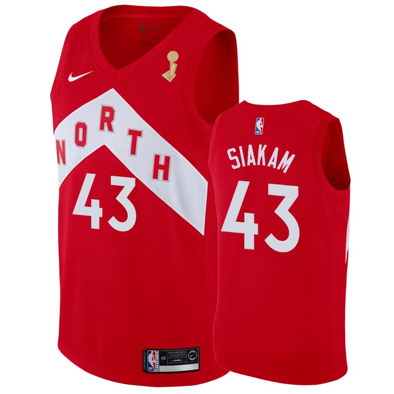 Toronto Raptors Pascal Siakam #43 Finals Champions Red Earned Jersey