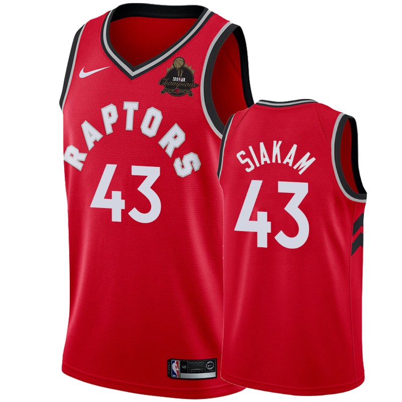 Toronto Raptors Pascal Siakam #43 Finals Champions Red Icon Jersey