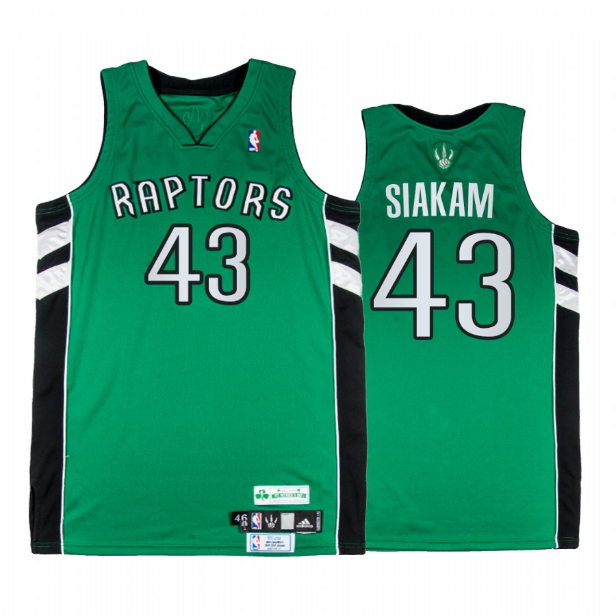 Toronto Raptors Pascal Siakam #43 Green St. Patricks Day Jersey