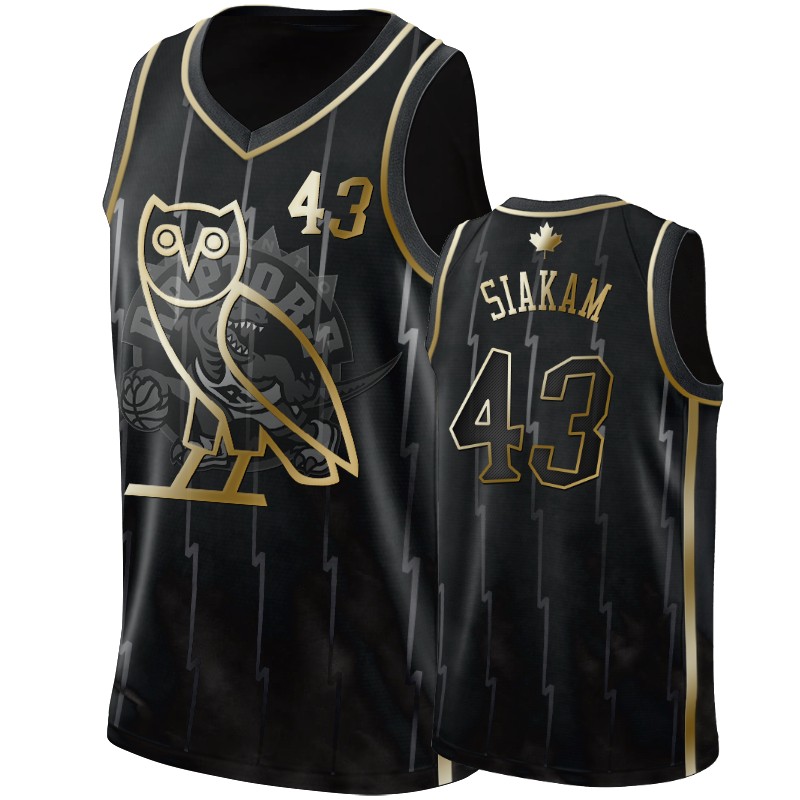 Toronto Raptors Pascal Siakam #43 OVO Black Golden Edition Jersey