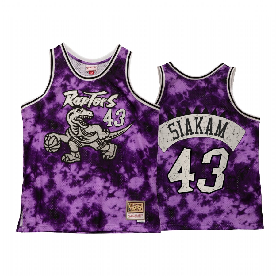 Toronto Raptors Pascal Siakam Galaxy Constellation Jersey Men Purple Throwback