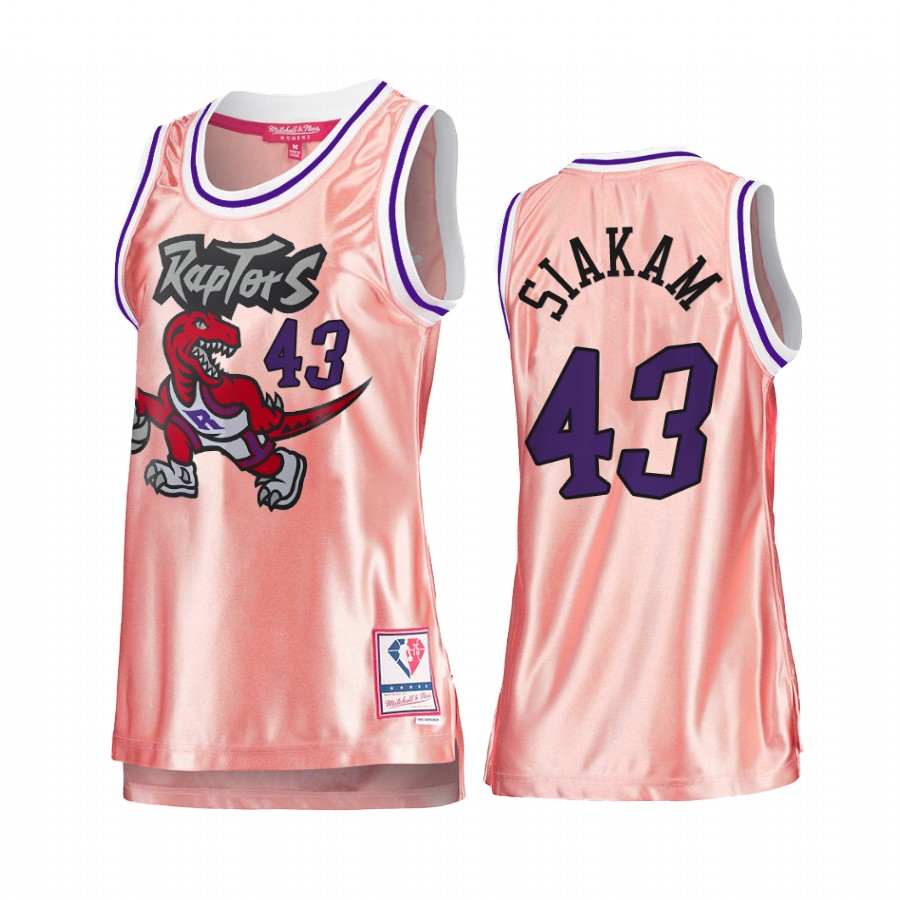 Toronto Raptors Pascal Siakam Rose Gold Pink 75th Anniversary Women's Jersey #43