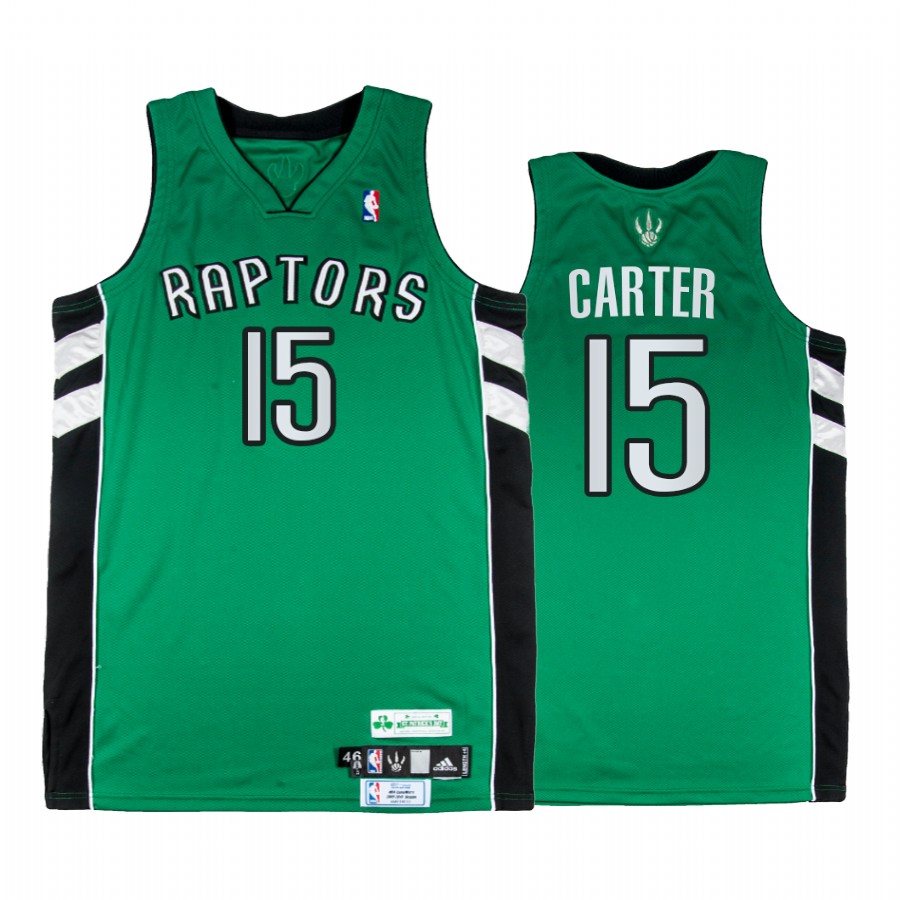 Toronto Raptors Vince Carter #15 Green St. Patricks Day Jersey