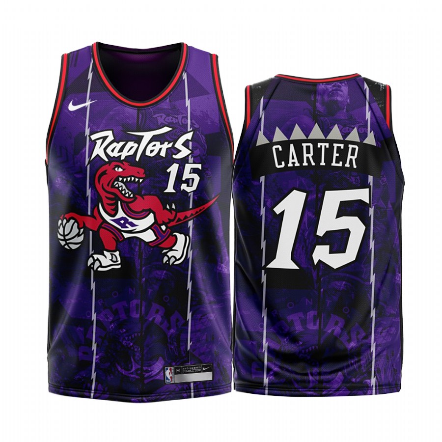 Toronto Raptors Vince Carter #15 Purple Fashion Edition Jersey