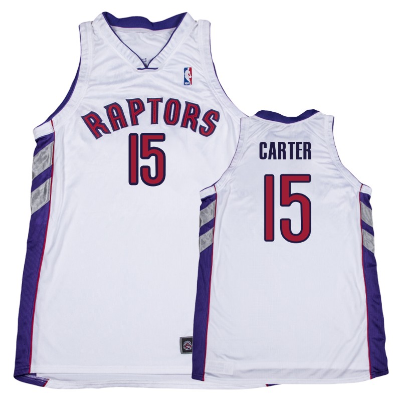 Toronto Raptors Vince Carter White 1999-2002 Throwback Jersey