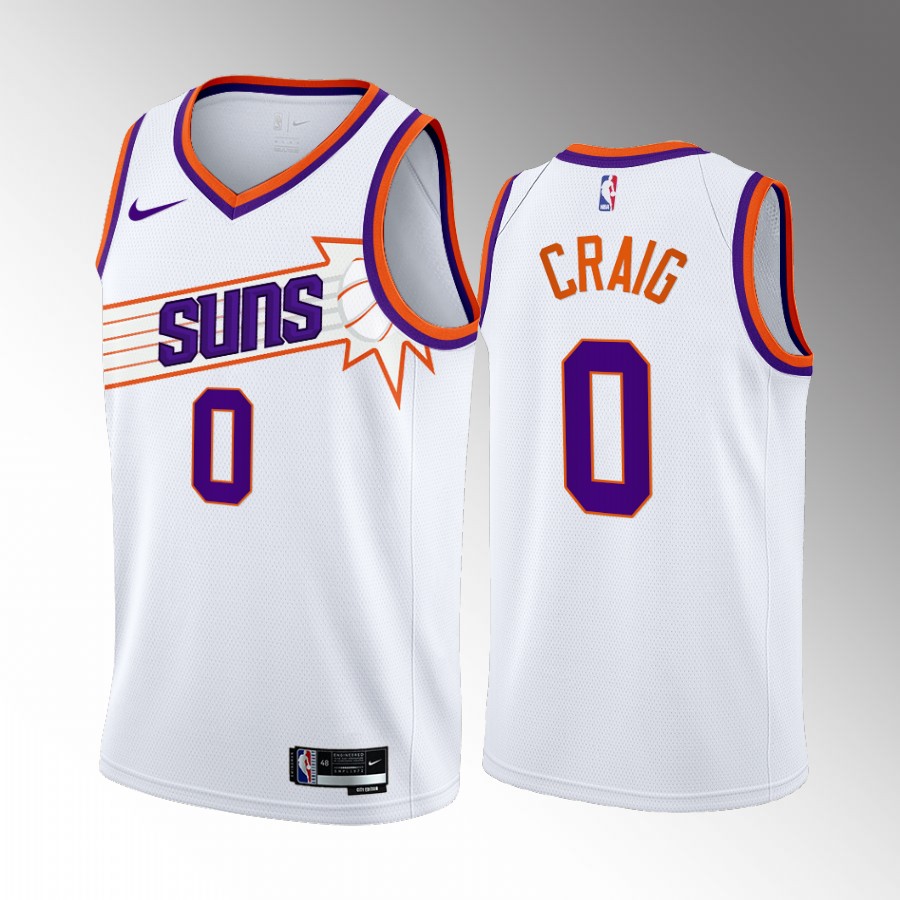 Torrey Craig Phoenix Suns White #0 Association Edition Jersey Swingman
