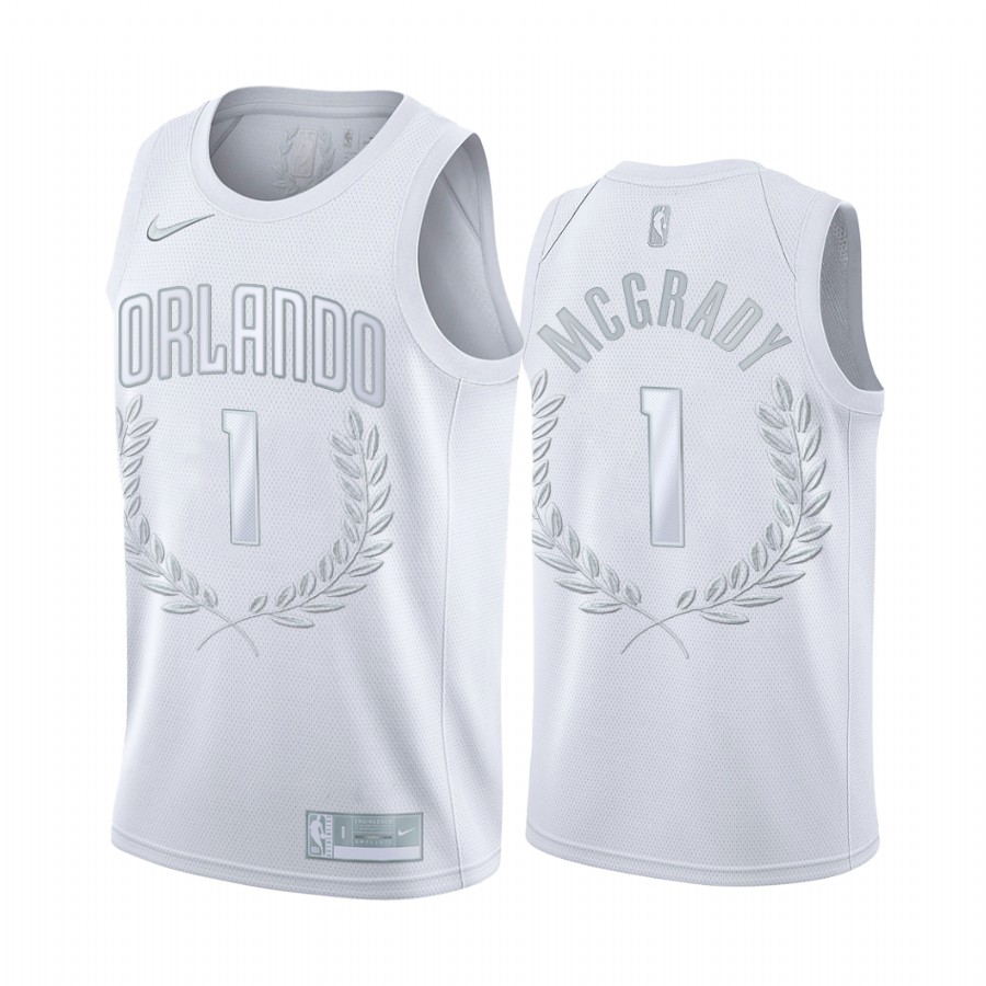Tracy McGrady #1 Orlando Magic White hall of Fame Jersey