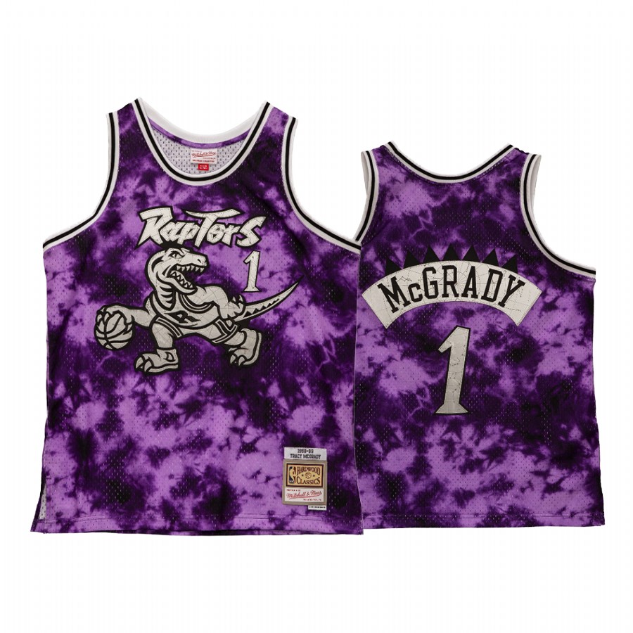 Tracy McGrady #1 Toronto Raptors Galaxy Jersey Purple