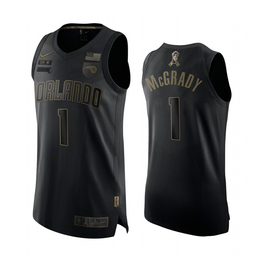 Tracy McGrady Orlando Magic Veterans Day Black Jersey