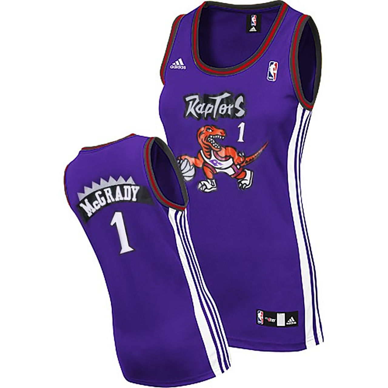 Tracy Mcgrady Toronto Raptors #1 Women Purple Jersey
