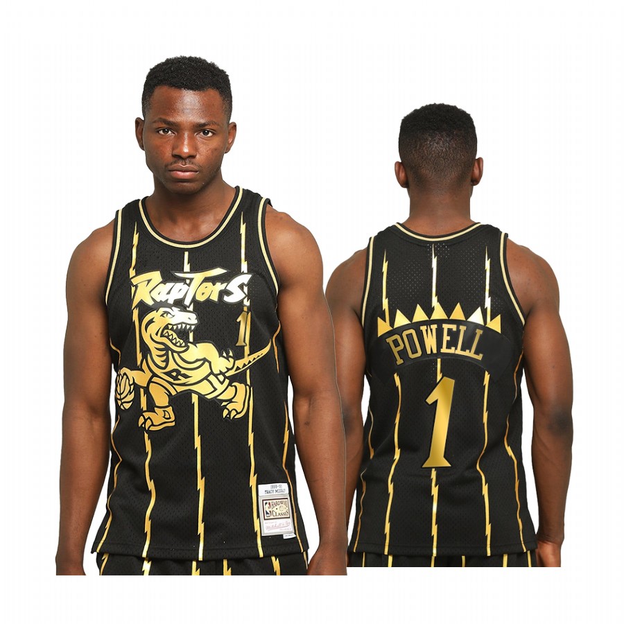 Tracy McGrady Toronto Raptors Throwback Black Jersey Golden Limited Allocation