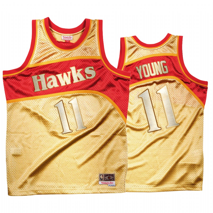 Trae Young #11 Atlanta Hawks Gold Classic Once More Jersey