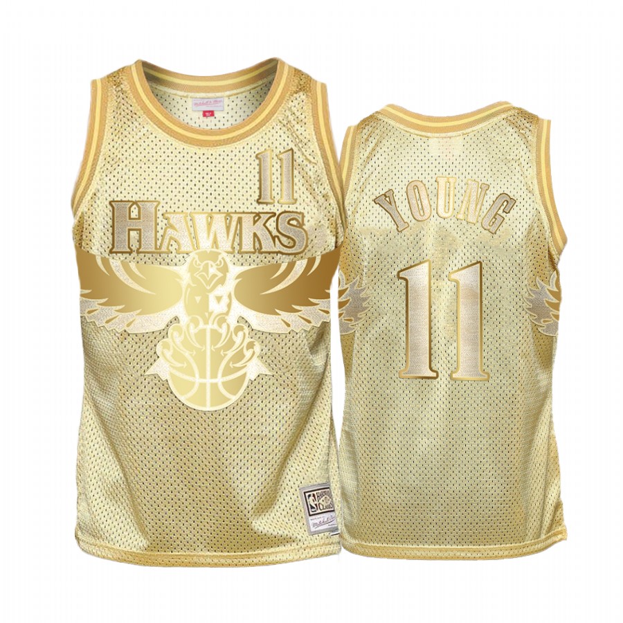 Trae Young #11 Atlanta Hawks Golden Midas SM Jersey