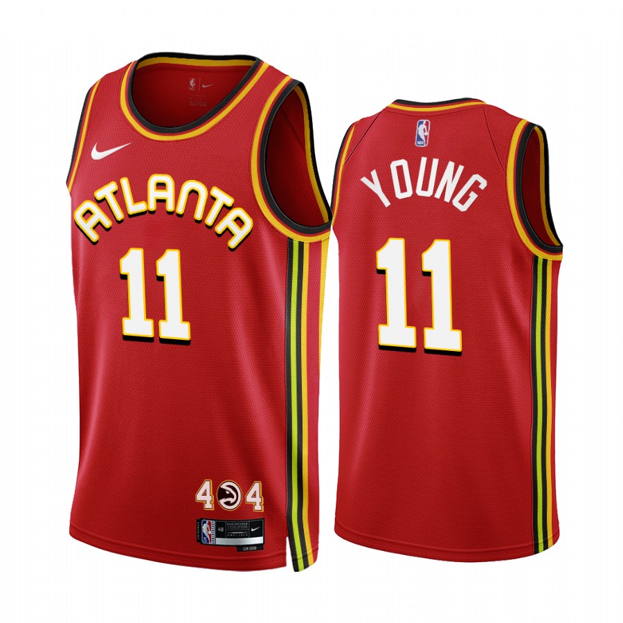 Trae Young Atlanta Hawks Red #11 Icon Edition Jersey