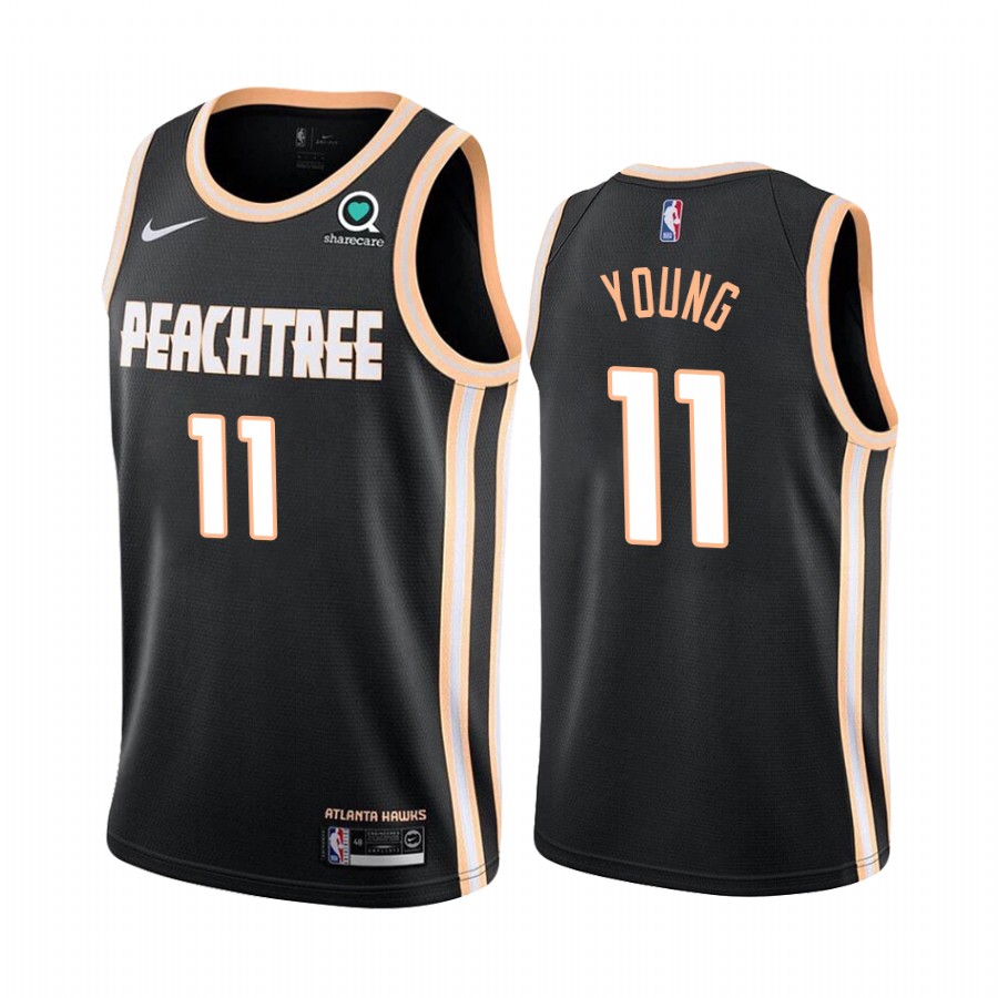 Trae Young Atlanta Hawks  City Black Jersey