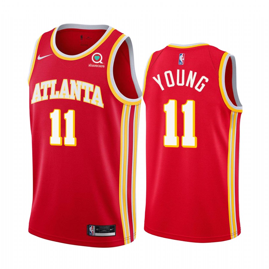 Trae Young Atlanta Hawks Red Icon Edition  Jersey