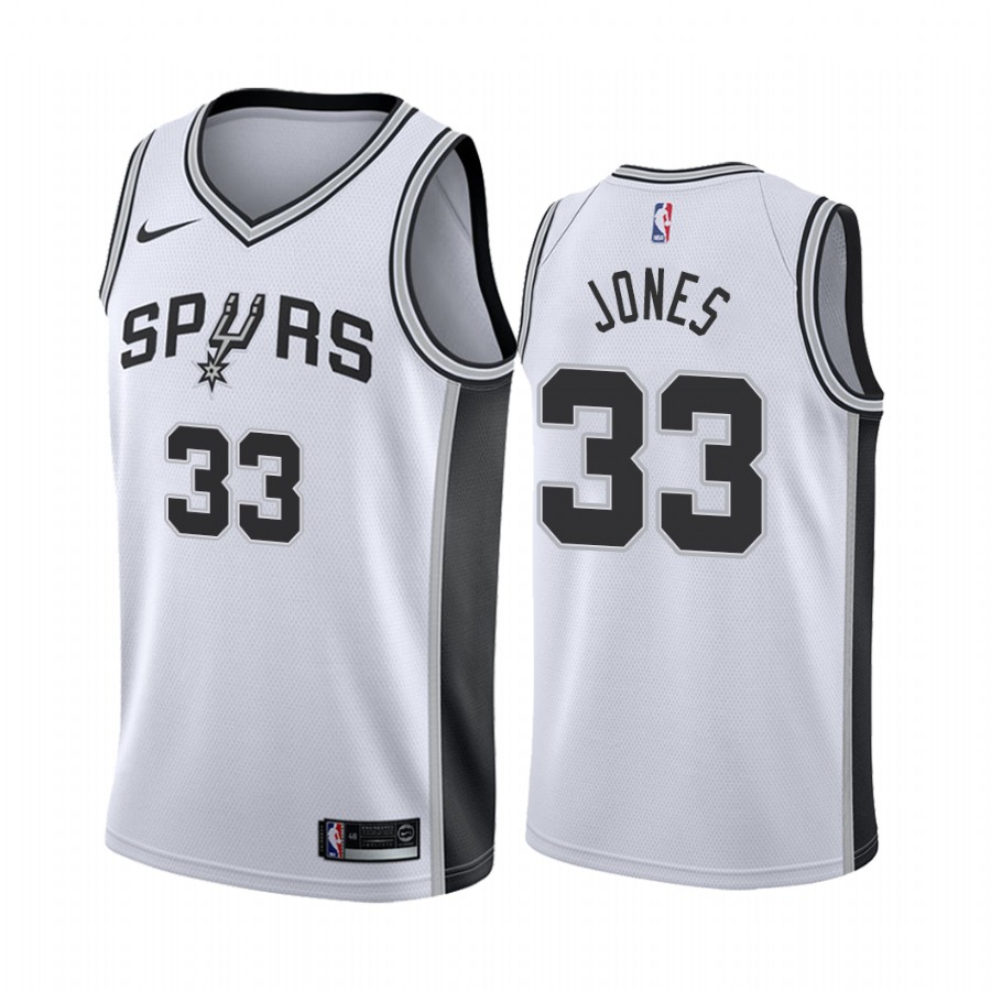 Tre Jones San Antonio Spurs  White Association Jersey Draft