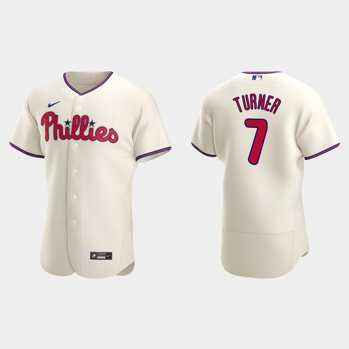 Trea Turner Philadelphia Phillies Alternate Jersey - Cream