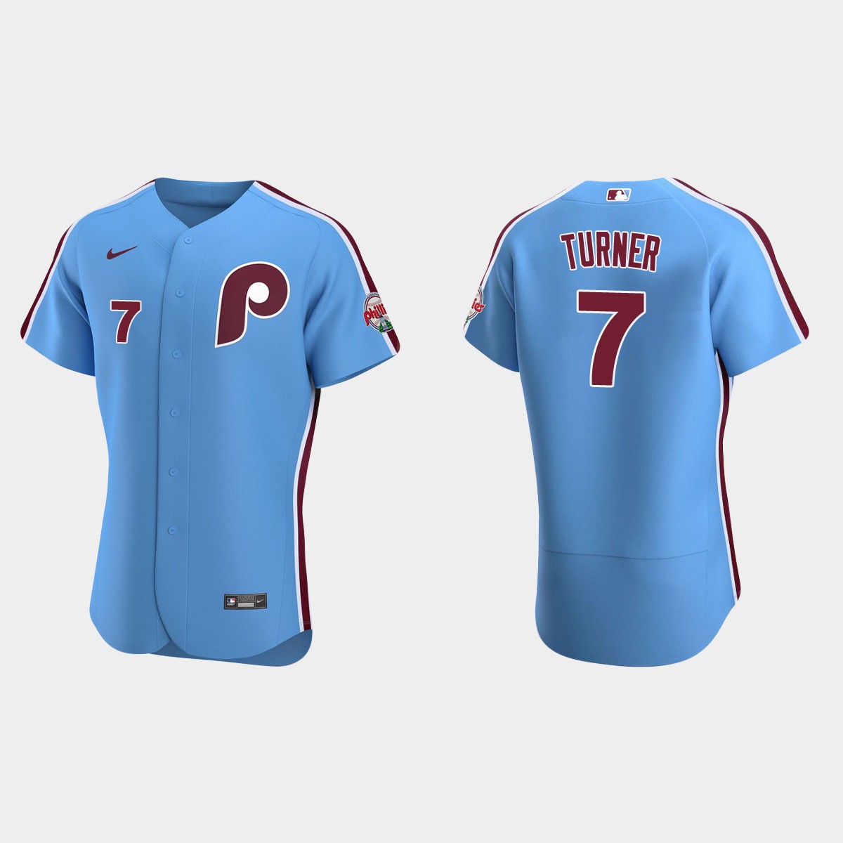 Trea Turner Philadelphia Phillies Alternate Jersey - Light Blue