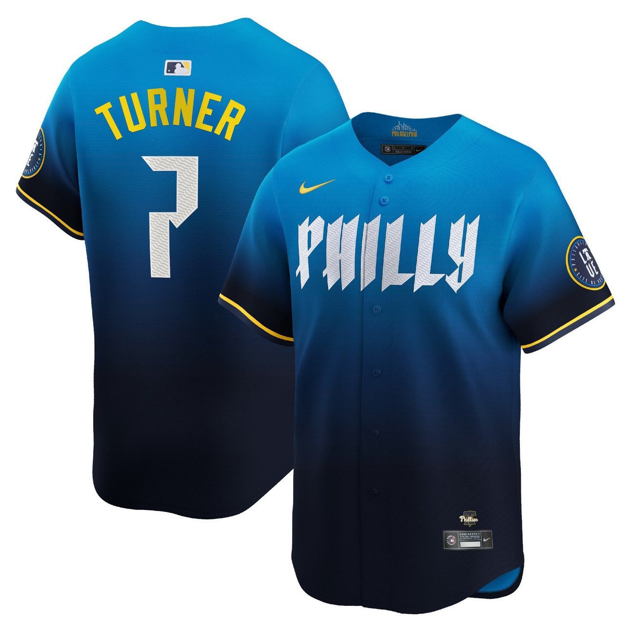 Trea Turner Philadelphia Phillies Blue City Connect Limited City Connect Jersey