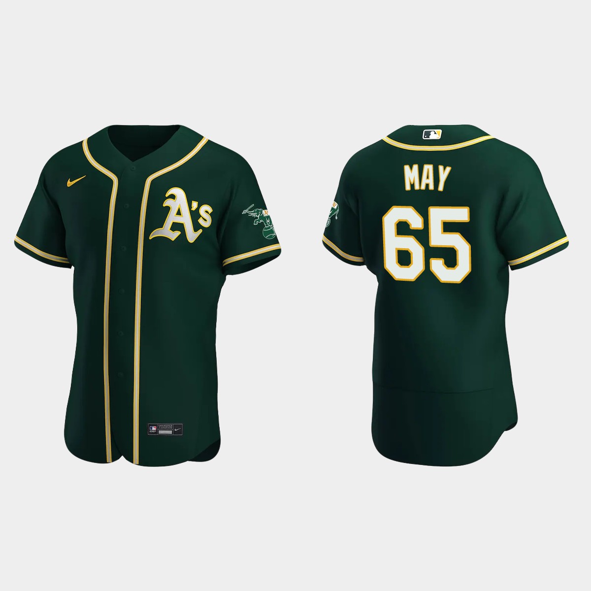 Trevor May Oakland Athletics Alternate Jersey - Green