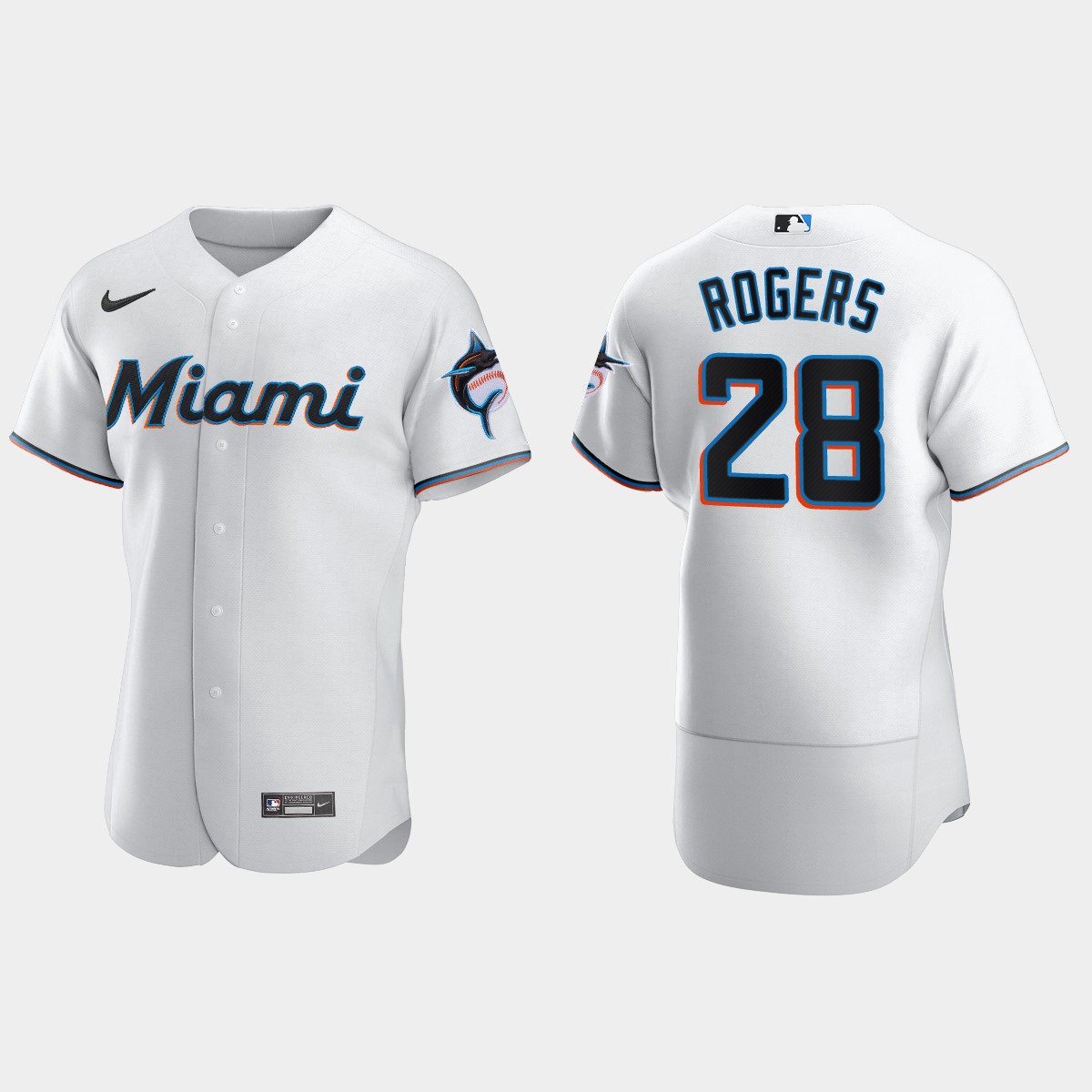 Trevor Rogers Miami Marlins Home Jersey - White