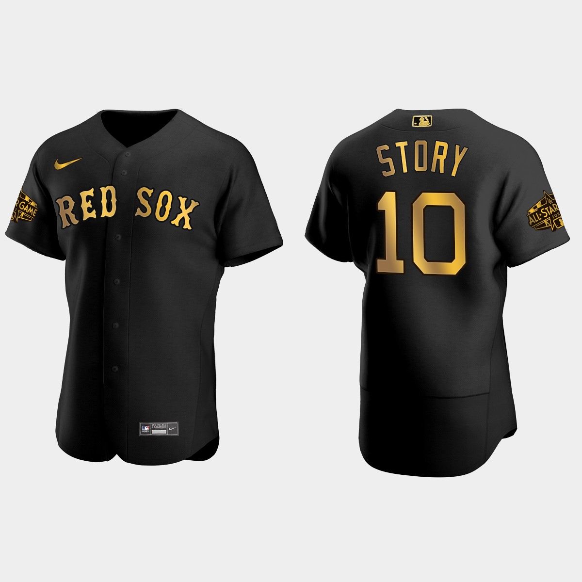 Trevor Story Boston Red Sox All-Star Main Logo Jersey - Black