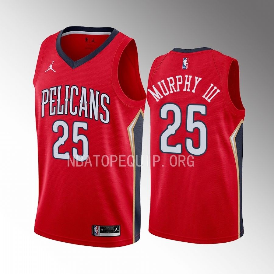 Trey Murphy III New Orleans Pelicans #25 Red Jersey Statement Edition Swingman