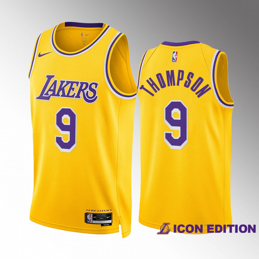 Tristan Thompson Los Angeles Lakers #9 Gold Jersey Icon Edition Swingman