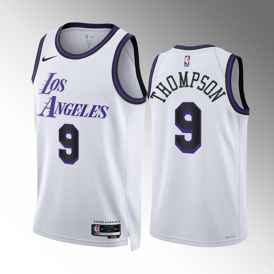 Tristan Thompson Los Angeles Lakers #9 White Jersey City Edition Swingman