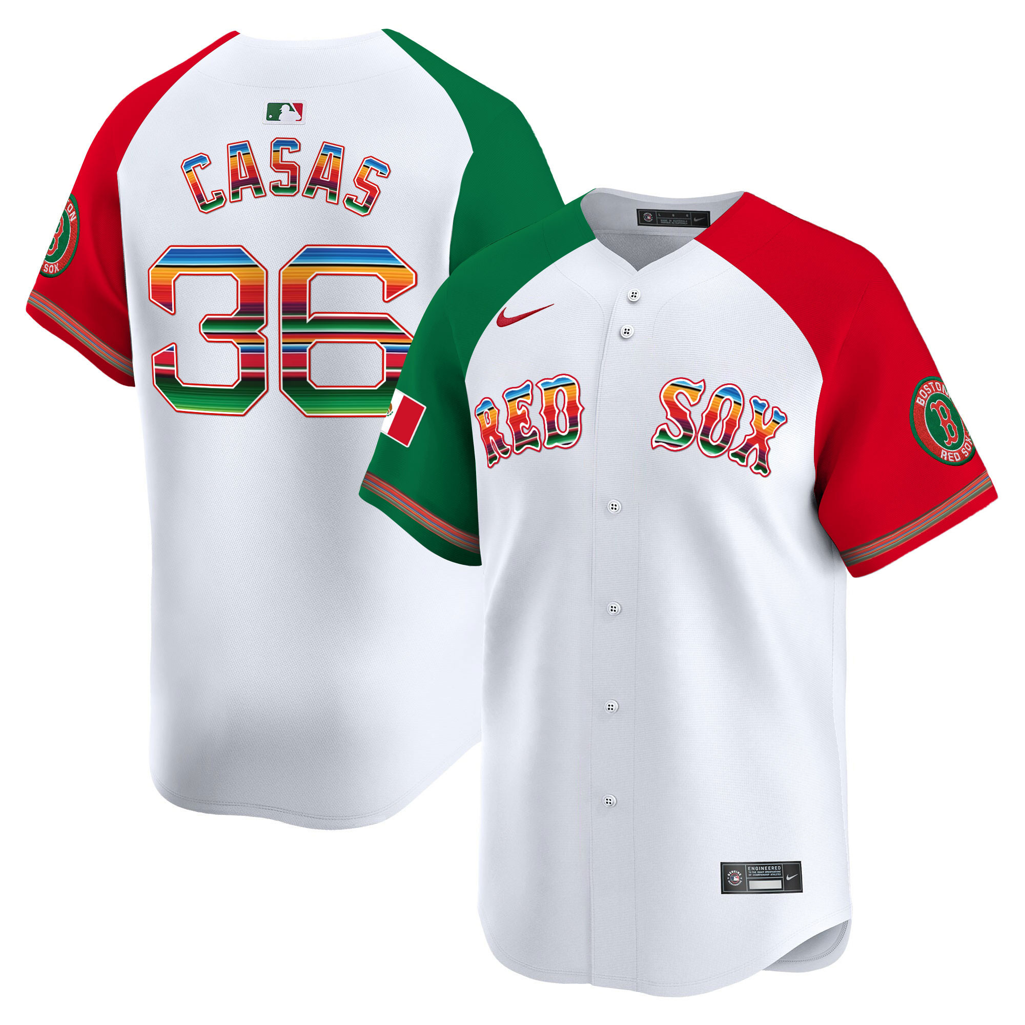 Triston Casas Men's Boston Red Sox Mexico Vapor Premier Limited Alternate Jersey - All Stitched