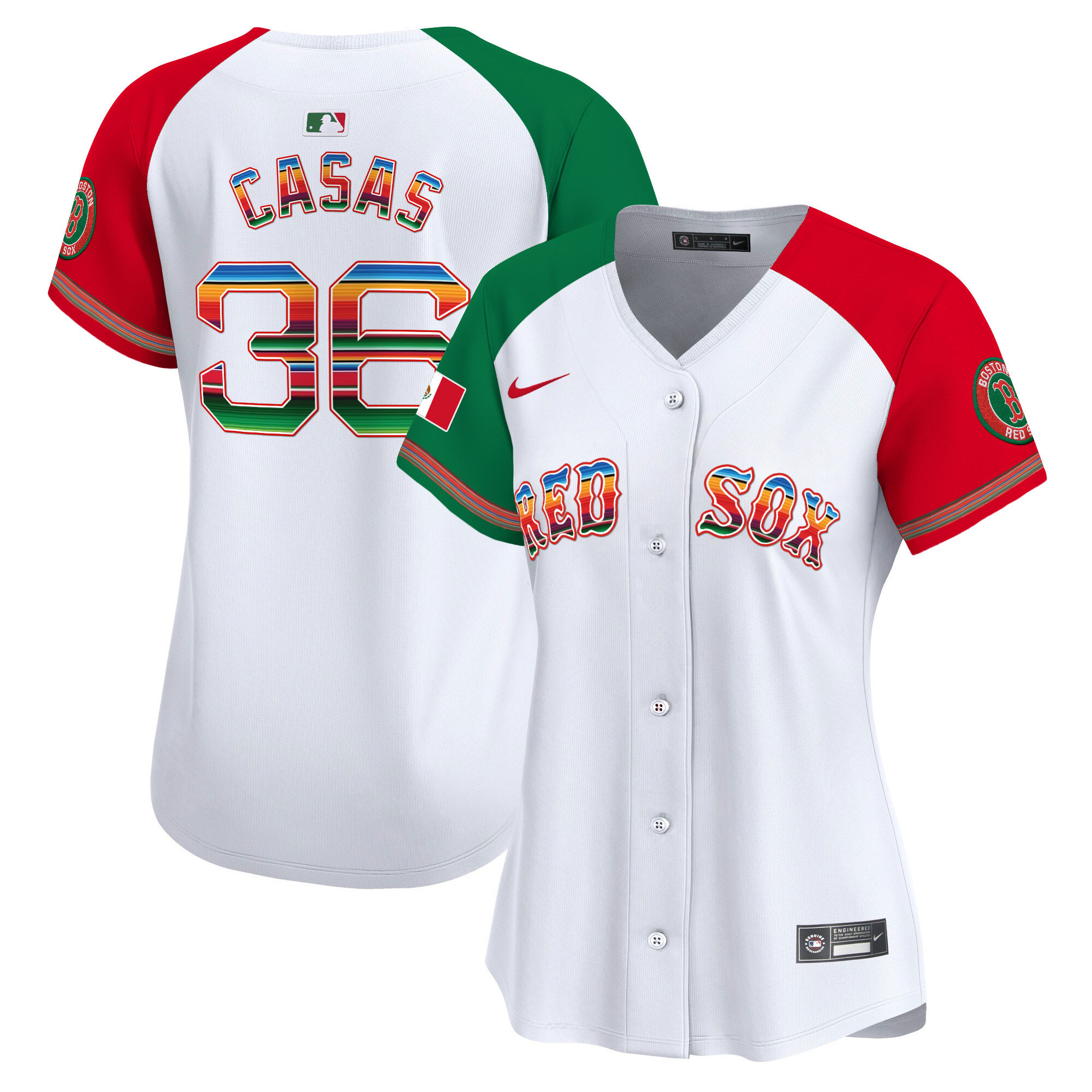 Triston Casas Women's Boston Red Sox Mexico Vapor Premier Limited Alternate Jersey - All Stitched