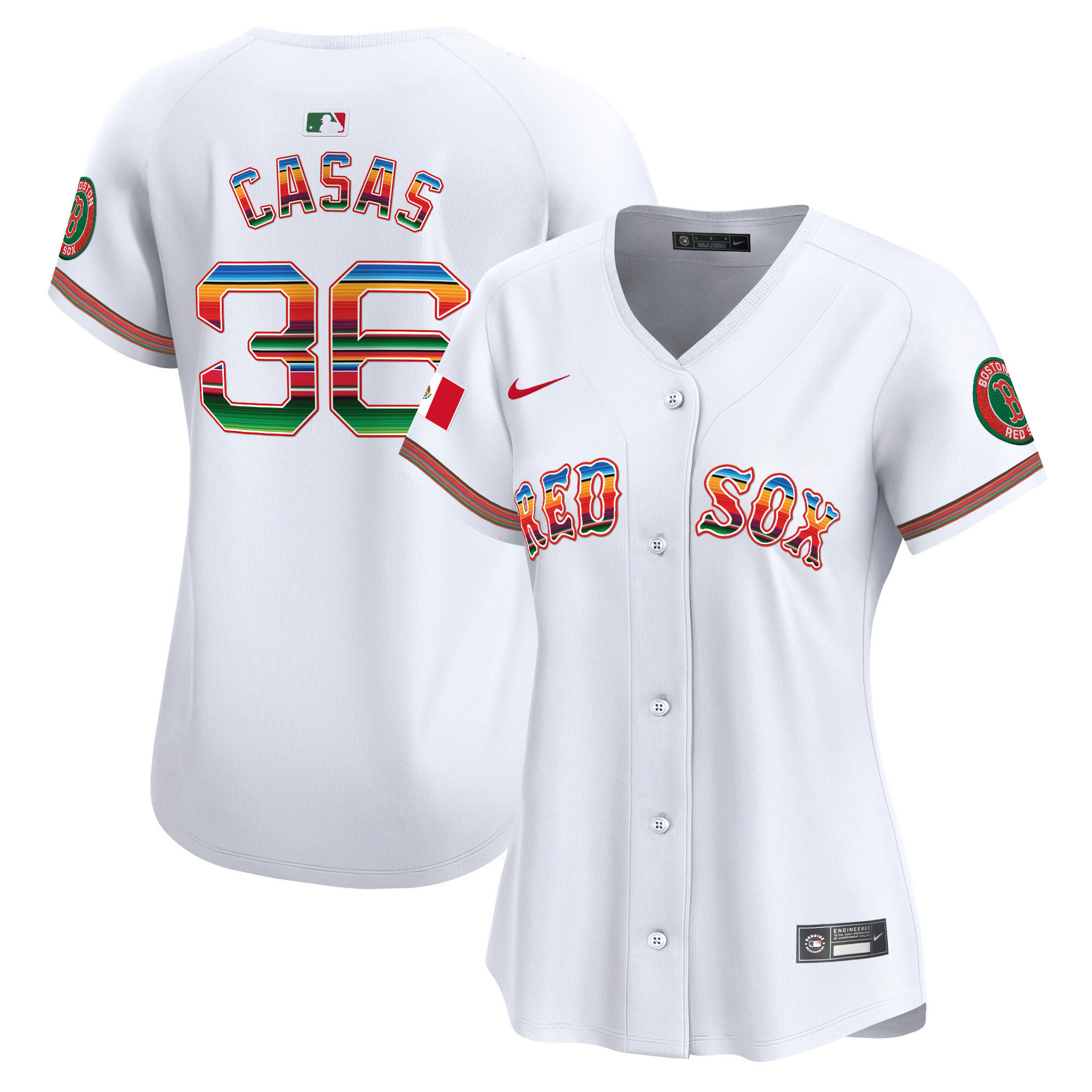 Triston Casas Women's Boston Red Sox Mexico Vapor Premier Limited White Jersey - All Stitched