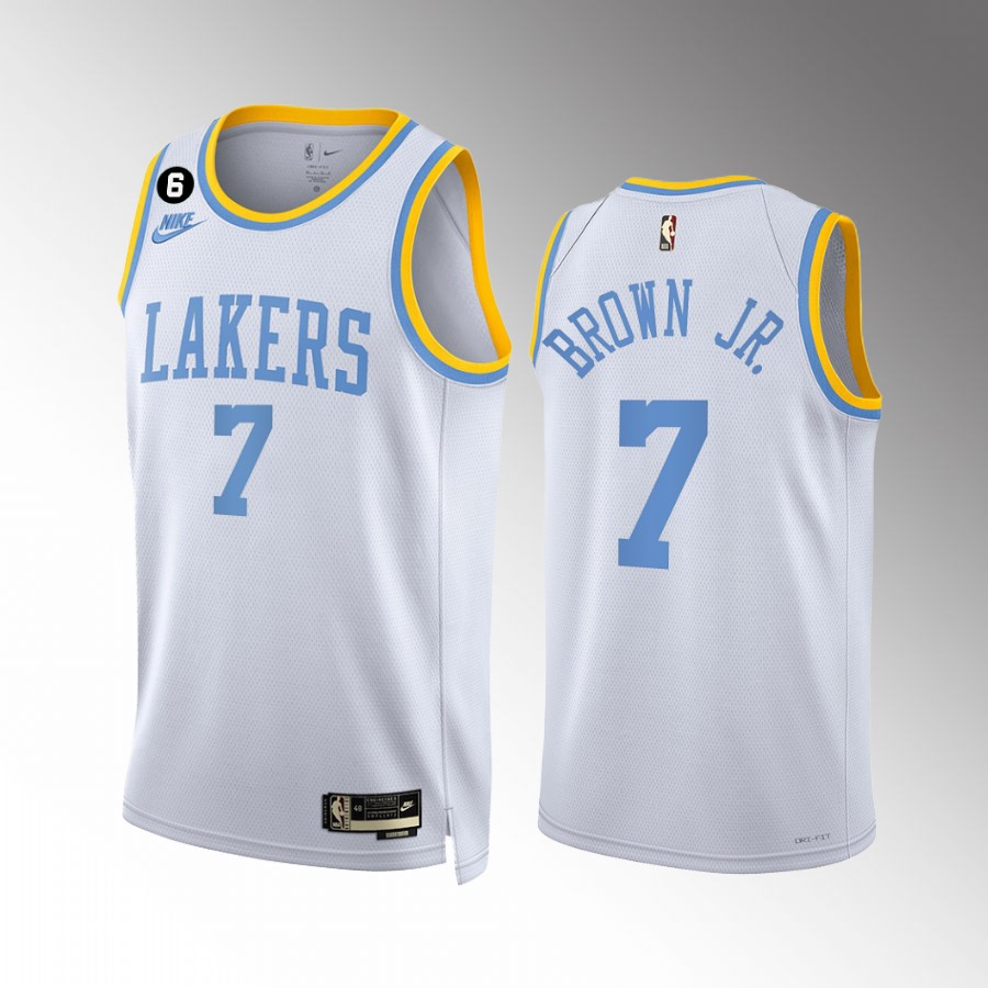Troy Brown Jr. Los Angeles Lakers White #7 Classic Edition Jersey