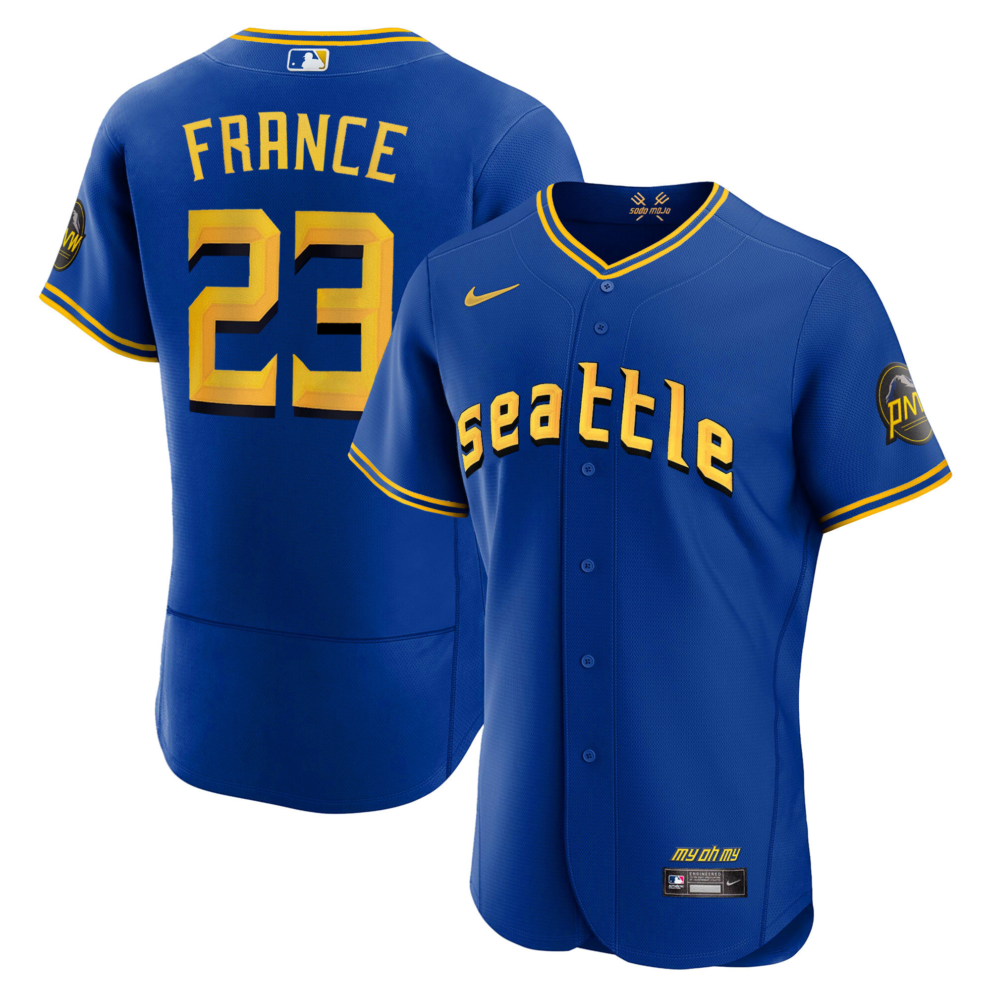Ty France Men's Seattle Mariners City Connect Collection Flex Royal Jersey