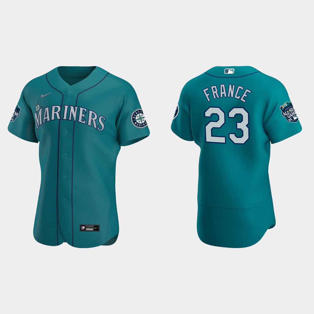 Ty France Seattle Mariners All-Star Game Jersey - Aqua