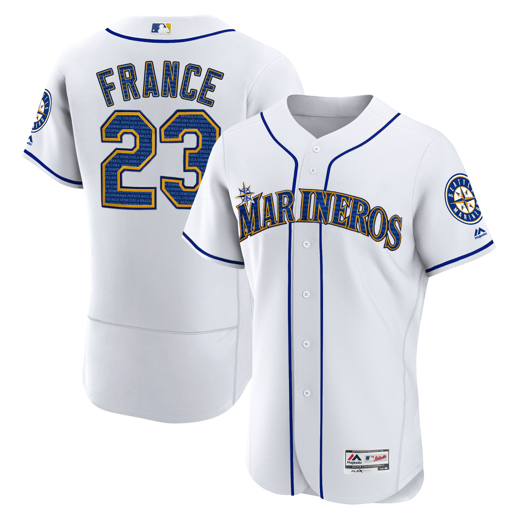 Ty France Seattle Mariners Hispanic Heritage Jersey