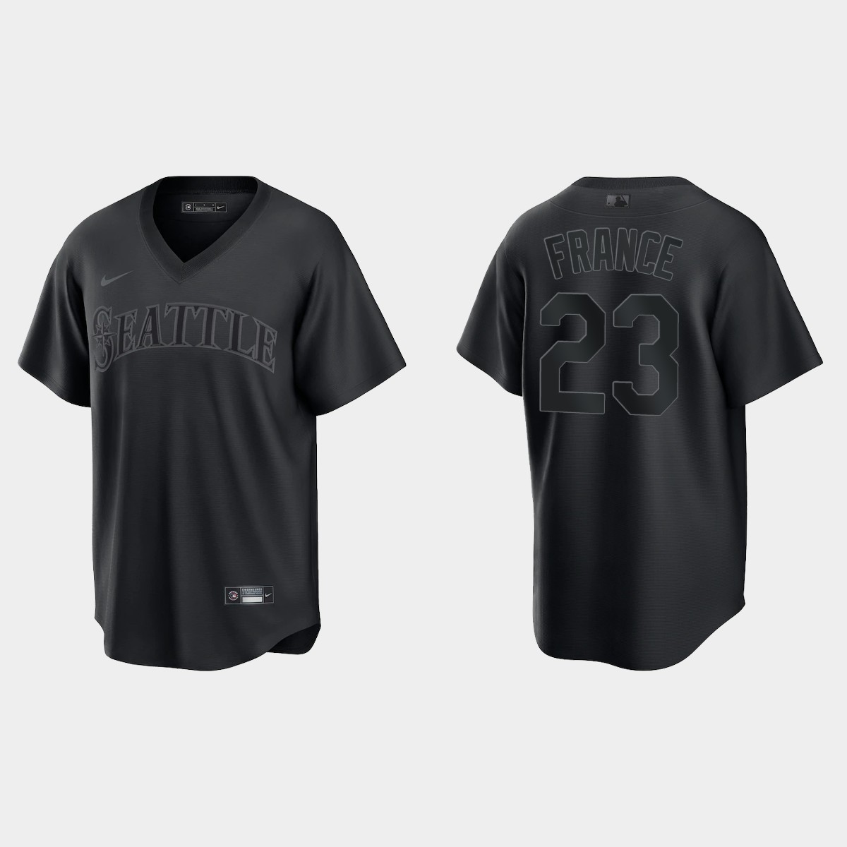 Ty France Seattle Mariners Pitch Black Fashion Jersey - Black