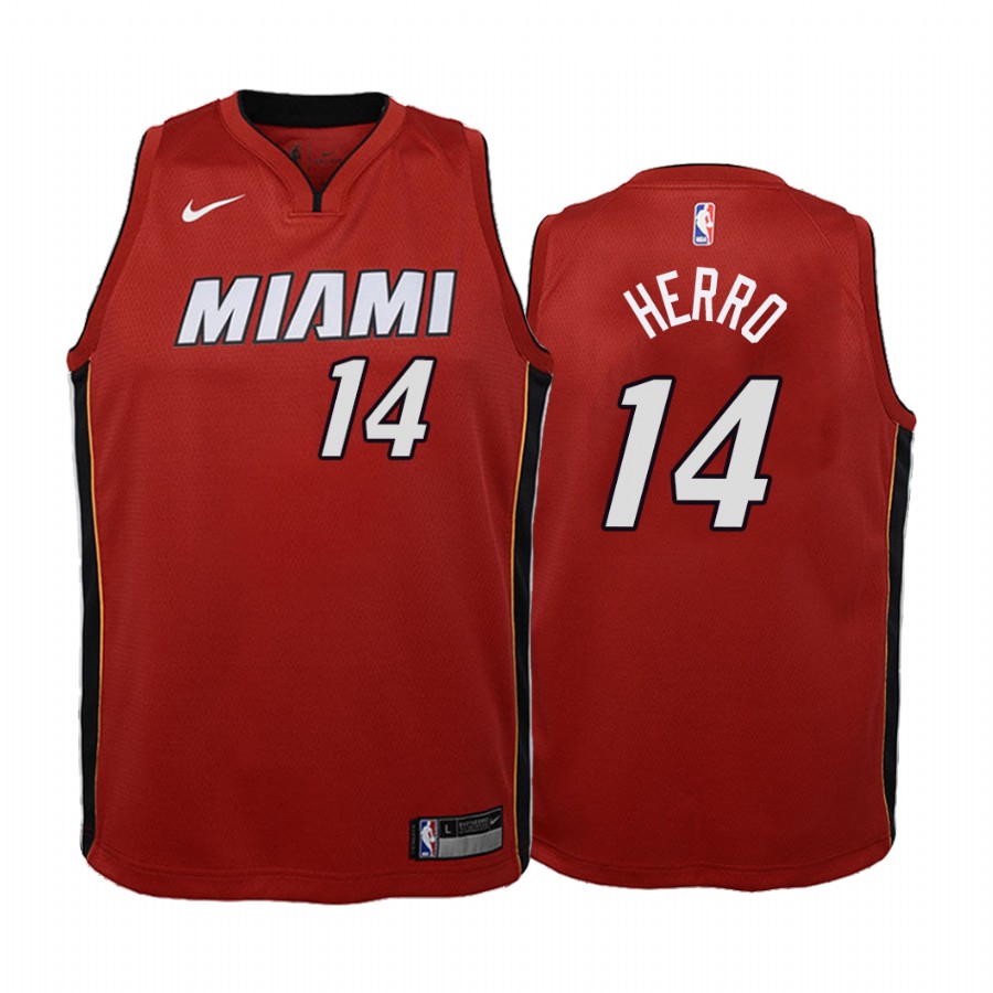 Tyler Herro Miami Heat Red Statement  Jersey - Youth