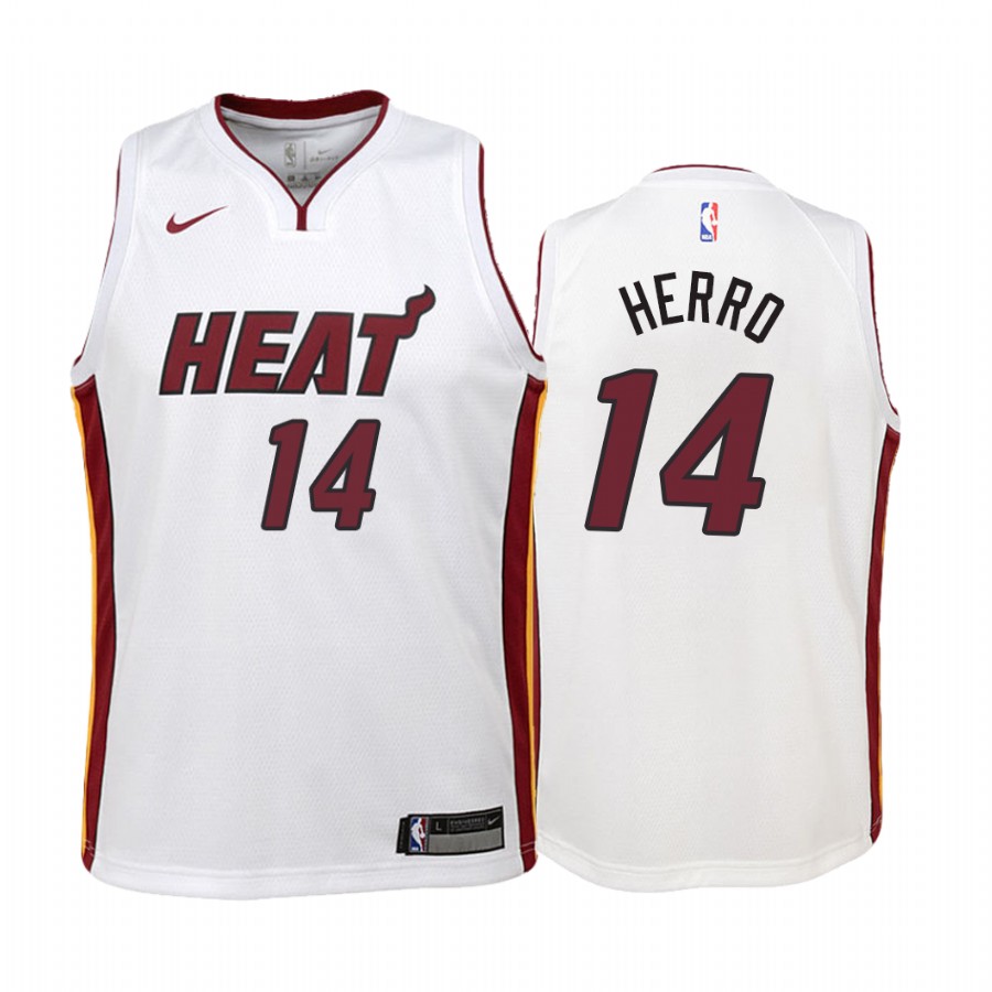 Tyler Herro Miami Heat White Association Jersey - Youth